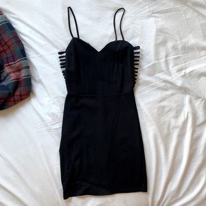 Black mini dress